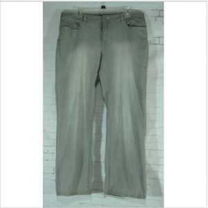 Chico's Platinum Jeans Gray sz 2.5 Short Straight